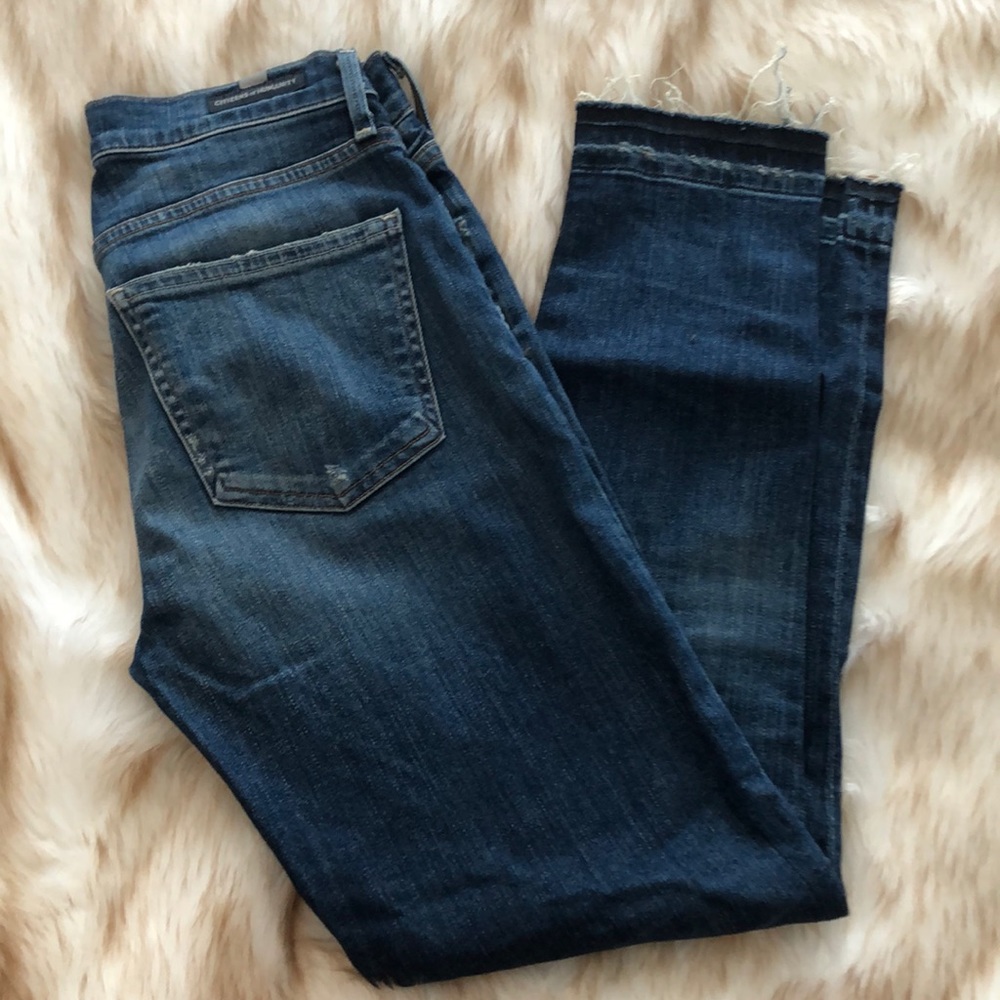 Citizens of Humanity Rocket cropped high waisted jeans